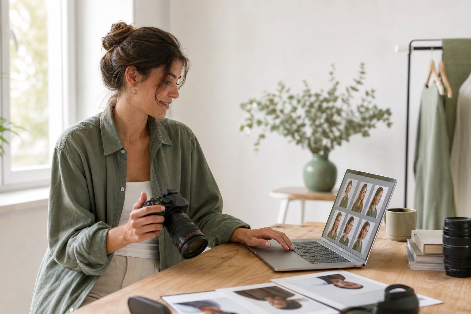 Photographe lançant ses premiers projets